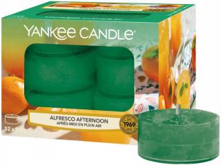 Yankee Candle – čajové svíčky Alfresco Afternoon (Alfresco odpoledne), 12 ks