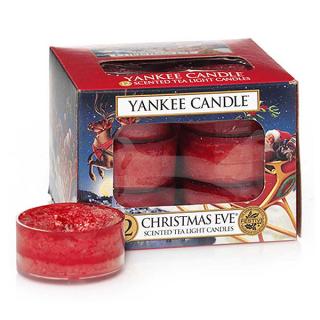 Yankee Candle – čajové svíčky Christmas Eve, 12 ks