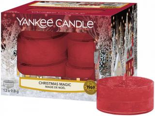 Yankee Candle – čajové svíčky Christmas Magic (Vánoční kouzlo), 12 ks