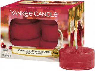 Yankee Candle – čajové svíčky Christmas Morning Punch (Punč na vánoční ráno), 12 ks