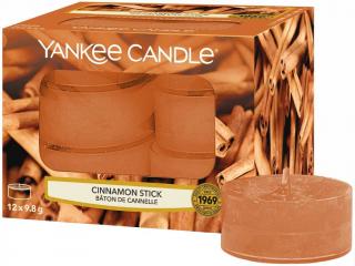Yankee Candle – čajové svíčky Cinnamon Stick (Skořicová tyčinka), 12 ks