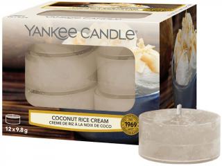 Yankee Candle – čajové svíčky Coconut Rice Cream (Krém s kokosovou rýží), 12 ks