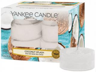 Yankee Candle – čajové svíčky Coconut Splash (Kokosové osvěžení), 12 ks