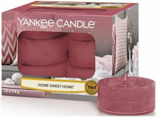 Yankee Candle – čajové svíčky Home Sweet Home (Ó sladký domove), 12 ks