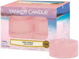 Yankee Candle – čajové svíčky Pink Sands (Růžové písky), 12 ks