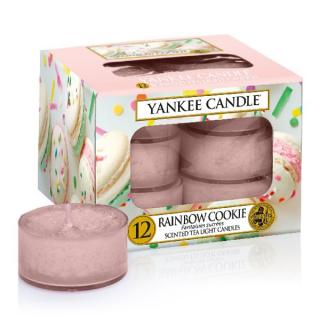 Yankee Candle – čajové svíčky Rainbow Cookie, 12 ks