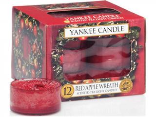 Yankee Candle – čajové svíčky Red Apple Wreath (Věnec z červených jablíček), 12 ks