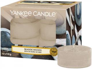 Yankee Candle – čajové svíčky Seaside Woods (Přímořské dřeva), 12 ks