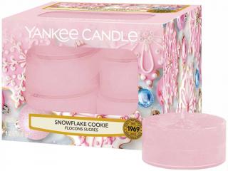 Yankee Candle – čajové svíčky Snowflake Cookie (Cukrová vločka), 12 ks