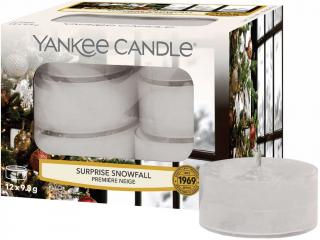 Yankee Candle – čajové svíčky Surprise Snowfall (Sněhové překvapení), 12 ks