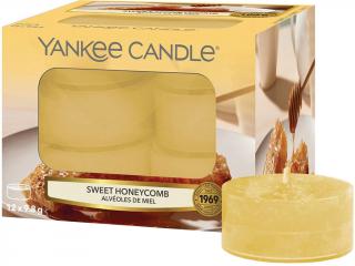 Yankee Candle – čajové svíčky Sweet Honeycomb (Sladká medová plástev), 12 ks