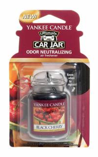 Yankee Candle – Car Jar gelová visačka Black Cherry (Zralé třešně), 1 ks