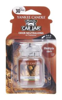 Yankee Candle – Car Jar gelová visačka Leather (Jemná kůže), 1 ks