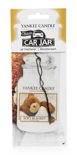 Yankee Candle – Car Jar papírová visačka Soft Blanket, 1 ks