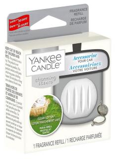 Yankee Candle – Charming Scents náplň vůně do auta Clean Cotton, 1 ks