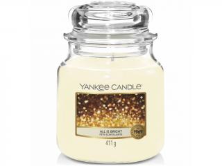 Yankee Candle – Classic vonná svíčka All Is Bright (Všechno jen září), 411 g