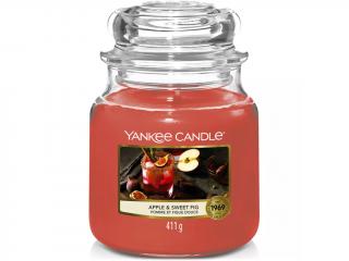Yankee Candle – Classic vonná svíčka Apple & Sweet Fig (Jablko a sladký fík), 411 g