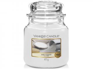 Yankee Candle – Classic vonná svíčka Baby Powder (Dětský pudr), 411 g