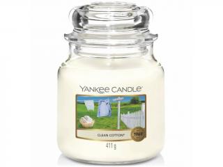 Yankee Candle – Classic vonná svíčka Clean Cotton (Čistá bavlna), 411 g