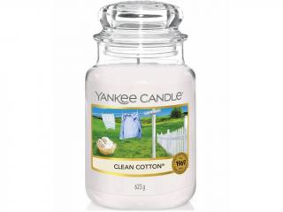 Yankee Candle – Classic vonná svíčka Clean Cotton (Čistá bavlna), 623 g