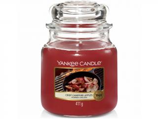 Yankee Candle – Classic vonná svíčka Crisp Campfire Apples (Jablka pečená na ohni), 411 g