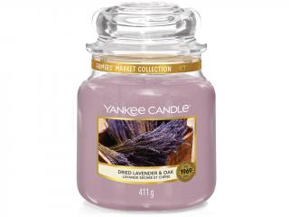 Yankee Candle – Classic vonná svíčka Dried Lavender & Oak, 411 g
