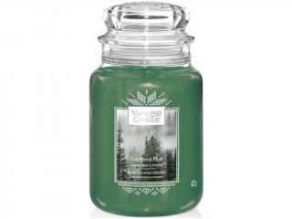 Yankee Candle – Classic vonná svíčka Evergreen Mist (Lesní mlha), 623 g