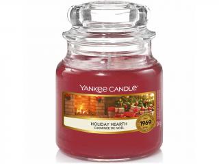 Yankee Candle – Classic vonná svíčka Holiday Hearth (Sváteční krb), 104 g