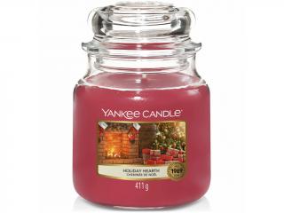 Yankee Candle – Classic vonná svíčka Holiday Hearth (Sváteční krb), 411 g