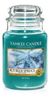 Yankee Candle – Classic vonná svíčka Icy Blue Spruce (Ojíněný modrý smrk), 623 g