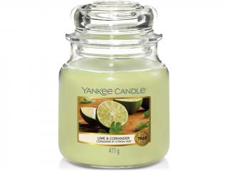 Yankee Candle – Classic vonná svíčka Lime & Coriander (Limetka a koriandr), 411 g