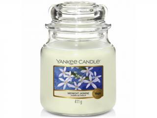 Yankee Candle – Classic vonná svíčka Midnight Jasmine (Půlnoční jasmín), 411 g