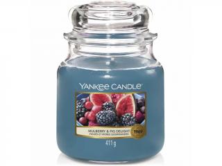 Yankee Candle – Classic vonná svíčka Mulberry & Fig Delight (Lahodné moruše a fíky), 411 g