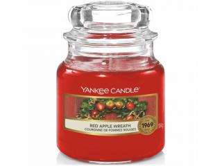 Yankee Candle – Classic vonná svíčka Red Apple Wreath (Věnec z červených jablíček), 104 g