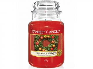 Yankee Candle – Classic vonná svíčka Red Apple Wreath (Věnec z červených jablíček), 623 g