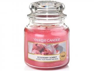 Yankee Candle – Classic vonná svíčka Roseberry Sorbet (Růžový sorbet), 104 g