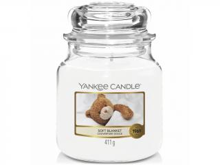 Yankee Candle – Classic vonná svíčka Soft Blanket (Jemná přikrývka), 411 g