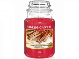 Yankee Candle – Classic vonná svíčka Sparkling Cinnamon (Skořice a hřebíček), 623 g