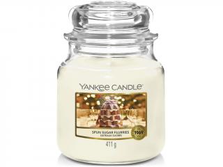 Yankee Candle – Classic vonná svíčka Spun Sugar Flurries (Vířící závěje cukru), 411 g