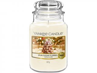 Yankee Candle – Classic vonná svíčka Spun Sugar Flurries (Vířící závěje cukru), 623 g