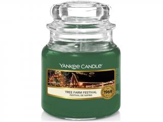 Yankee Candle – Classic vonná svíčka Tree Farm Festival (Festival stromků), 104 g