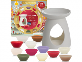 Yankee Candle – dárková sada aromalampa a 12 vonných vosků Passport to the Holidays