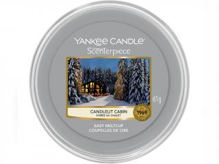 Yankee Candle – Easy MeltCup vonný vosk Candlelit Cabin (Chata ozářená svíčkou), 61 g