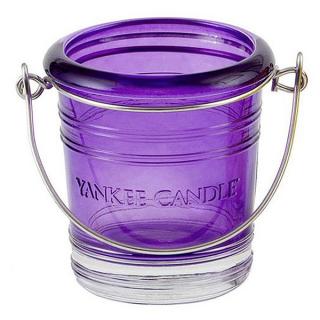 Yankee Candle – Glass Bucket svícen na votivní svíčku, fialový