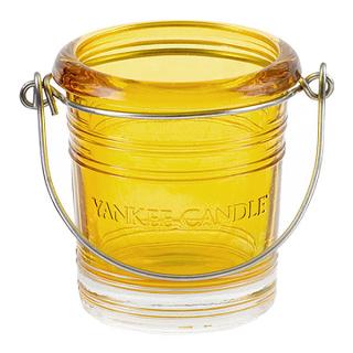 Yankee Candle – Glass Bucket svícen na votivní svíčku, žlutý