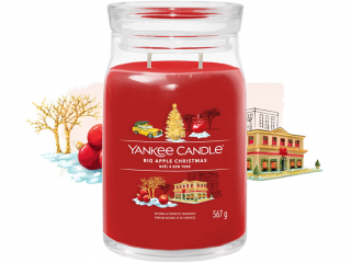 Yankee Candle – Signature svíčka Big Apple Christmas (Vánoce v New Yorku) Velikost: velká 567 g