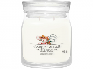 Yankee Candle – Signature svíčka London Christmas Tea (Vánoční čaj v Londýně) Velikost: střední 368 g