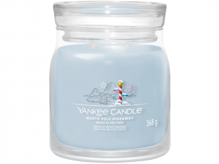 Yankee Candle – Signature svíčka North Pole Hideaway (Na severním pólu) Velikost: střední 368 g