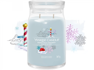 Yankee Candle – Signature svíčka North Pole Hideaway (Na severním pólu) Velikost: velká 567 g