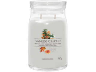 Yankee Candle – Signature svíčka Woodland Weekend Memories (Vzpomínky na víkendy v lese) Velikost: velká 567 g